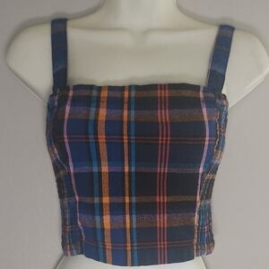 Hollister Plaid Multicolor Women's Top